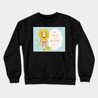 He Will Come to Us Like Rain Scripture Art Crewneck Sweatshirt